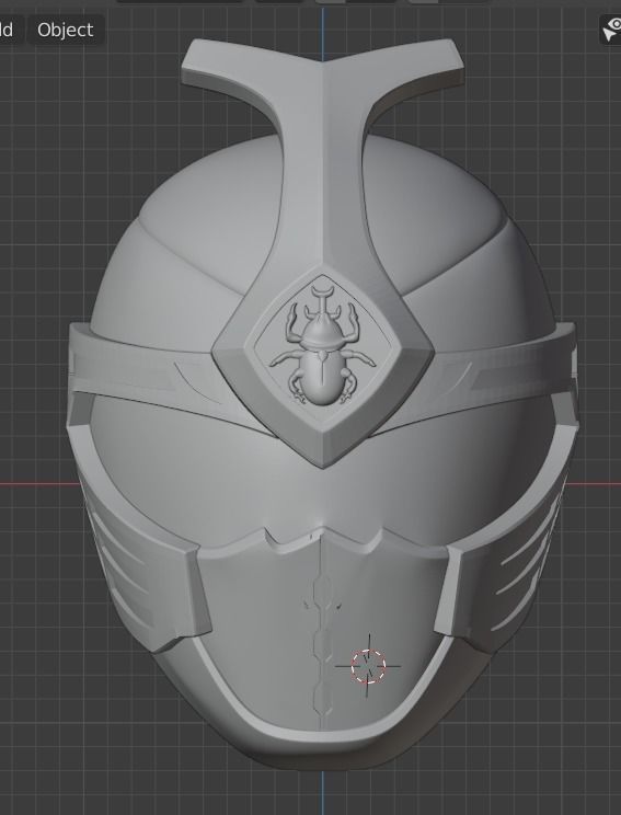 Kabuto Raiger 3D printable Helmet 3D print model_8