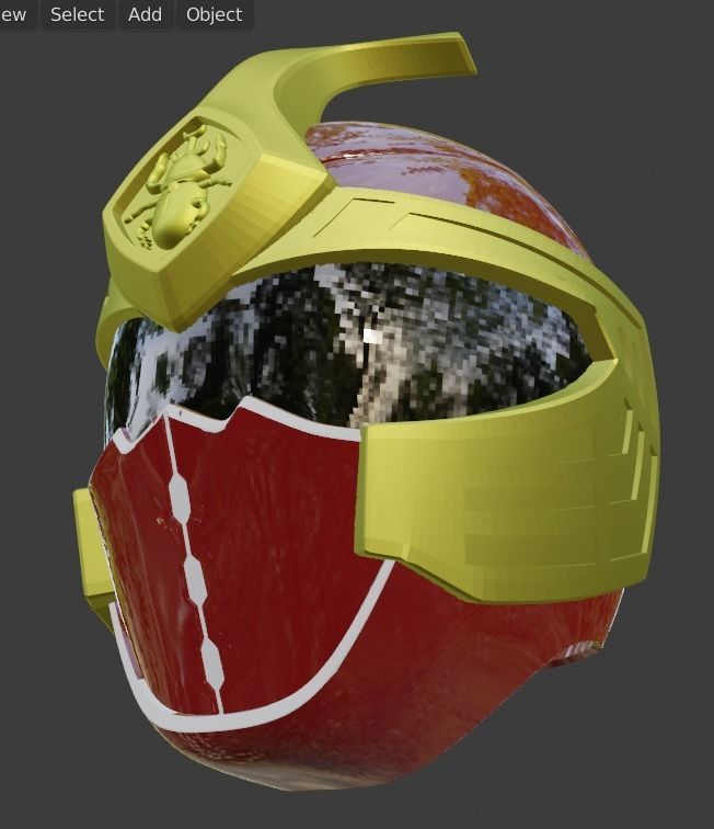 Kabuto Raiger 3D printable Helmet 3D print model_3