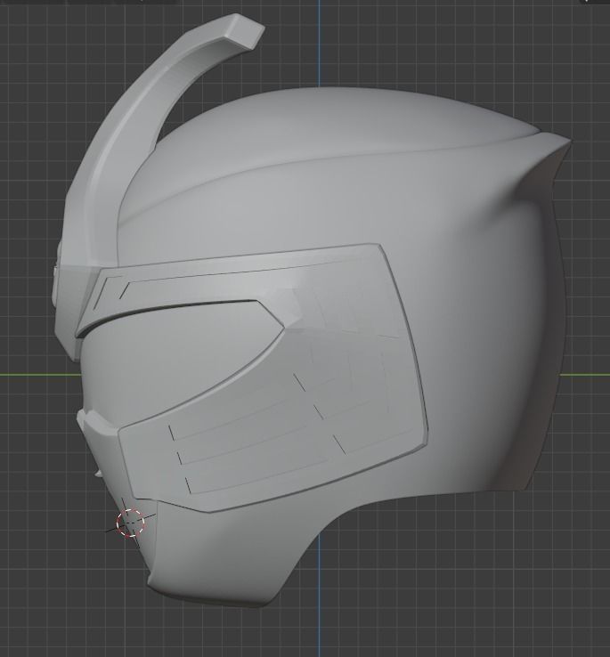 Kabuto Raiger 3D printable Helmet 3D print model_9