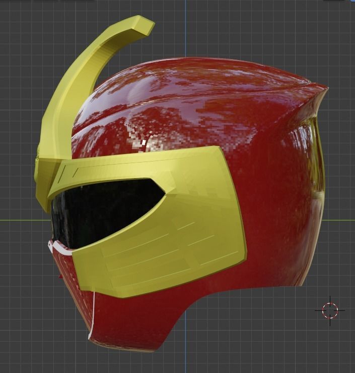 Kabuto Raiger 3D printable Helmet 3D print model_1