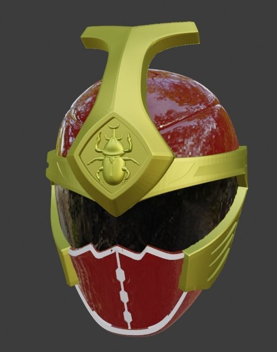 Kabuto Raiger 3D printable Helmet 3D print model_2