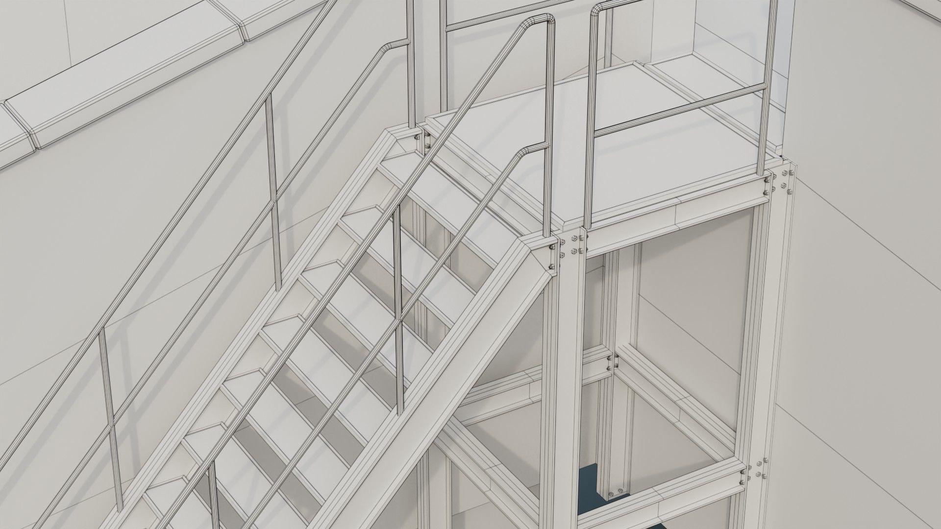 Entrance 2A Low-poly 3D model_11