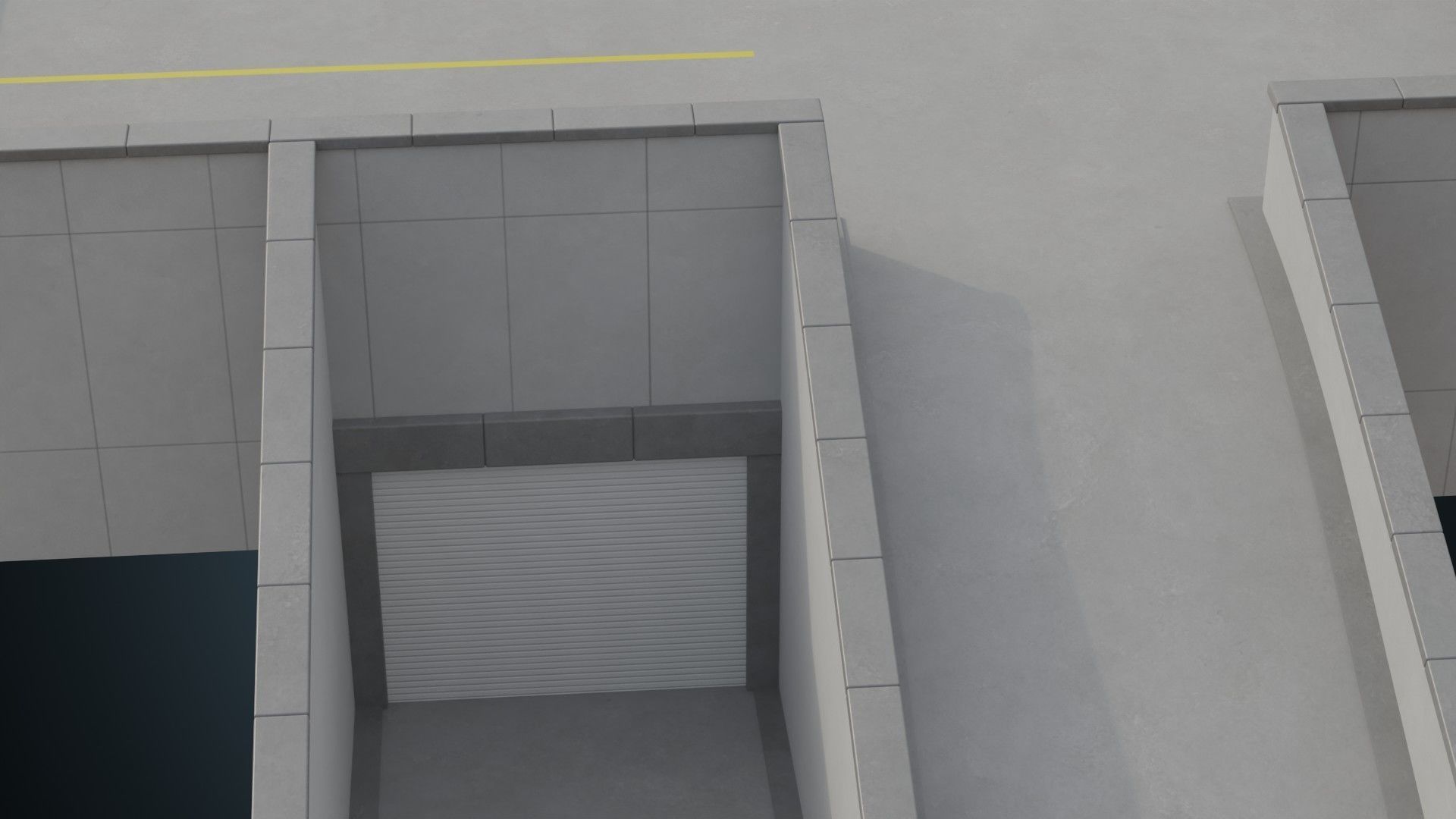 Entrance 2A Low-poly 3D model_8