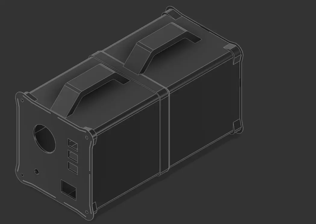 Battery Power Box 3D print model_0