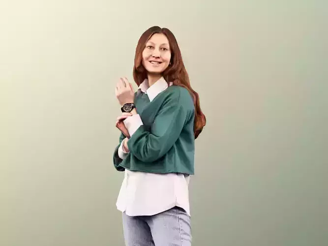 Marina 11701 - Girl standing casual 