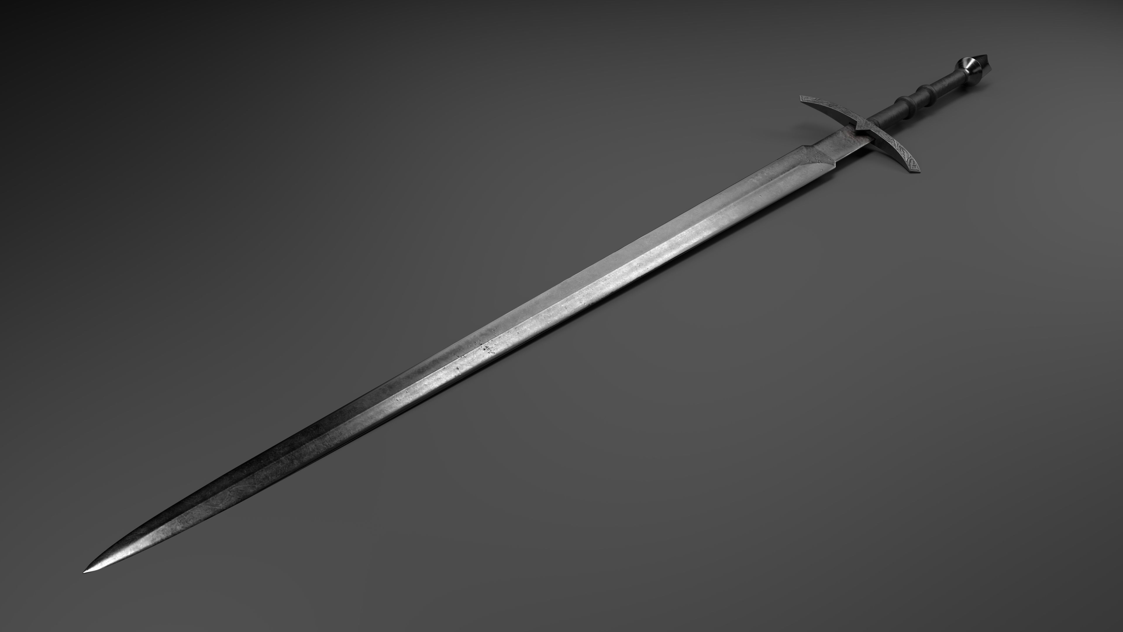 Nazgul sword 3D model_3