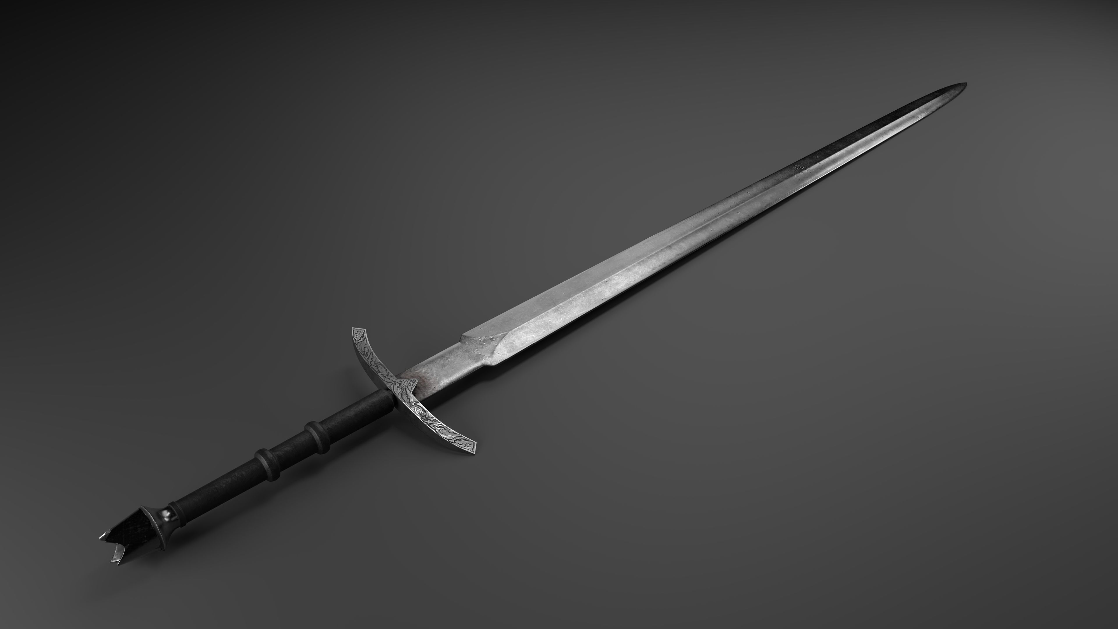 Nazgul sword 3D model_2