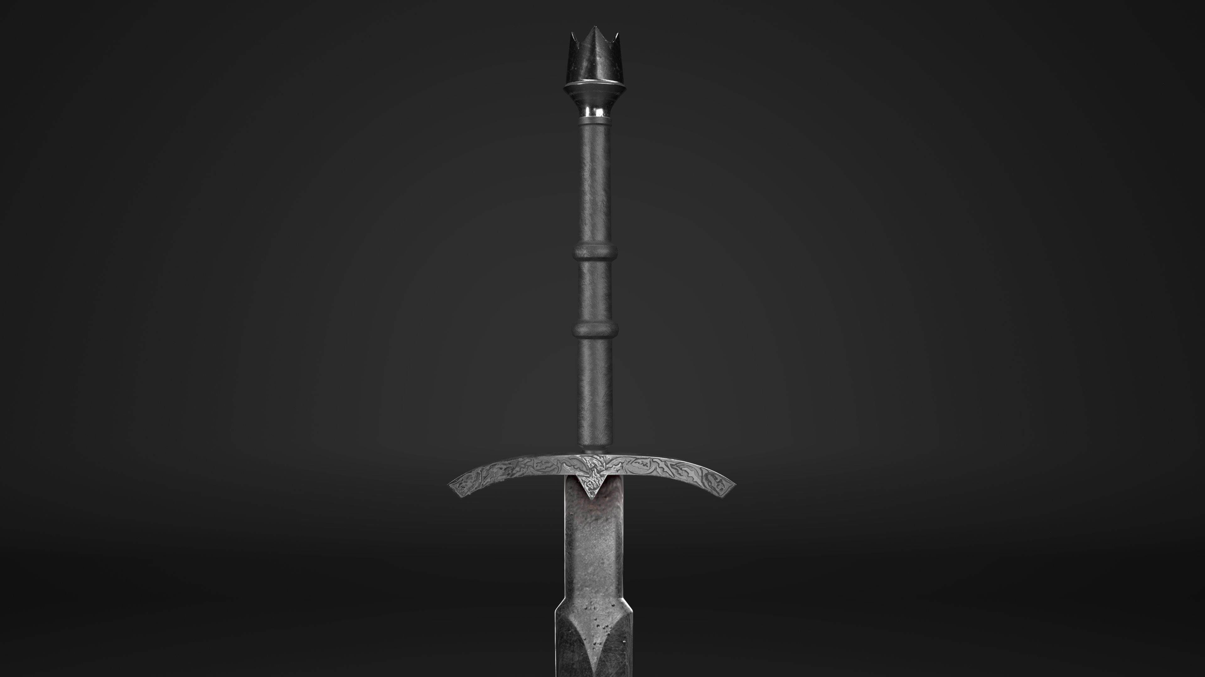 Nazgul sword 3D model_1