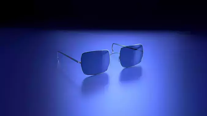 Glasses pair of sunglasses 3D model
