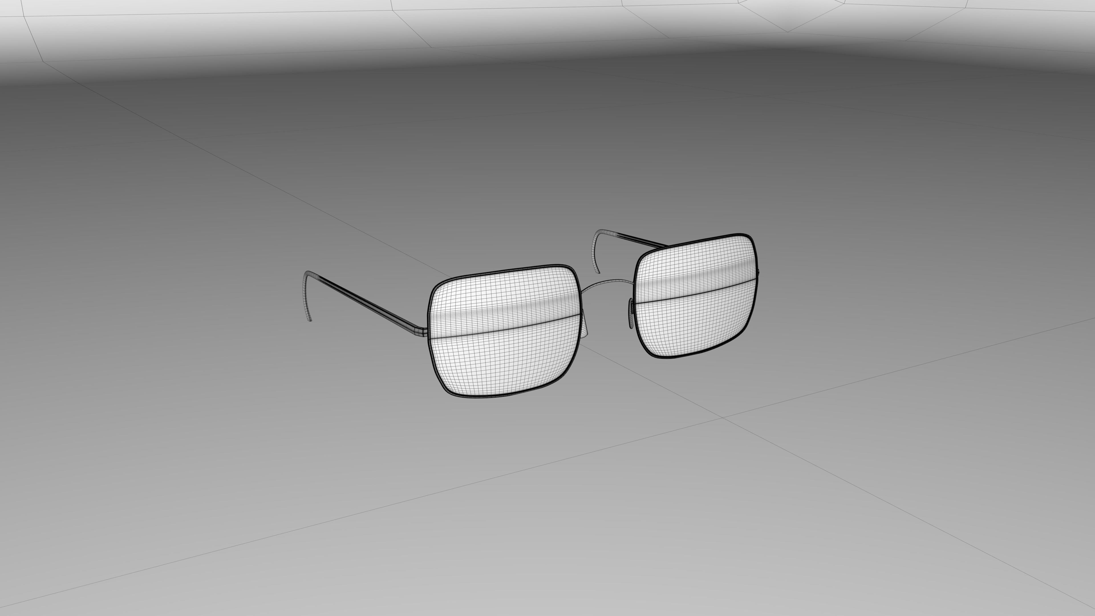 Glasses pair of sunglasses 3D model_3
