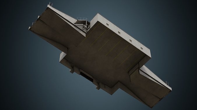 Entrance 2B Low-poly 3D model 5