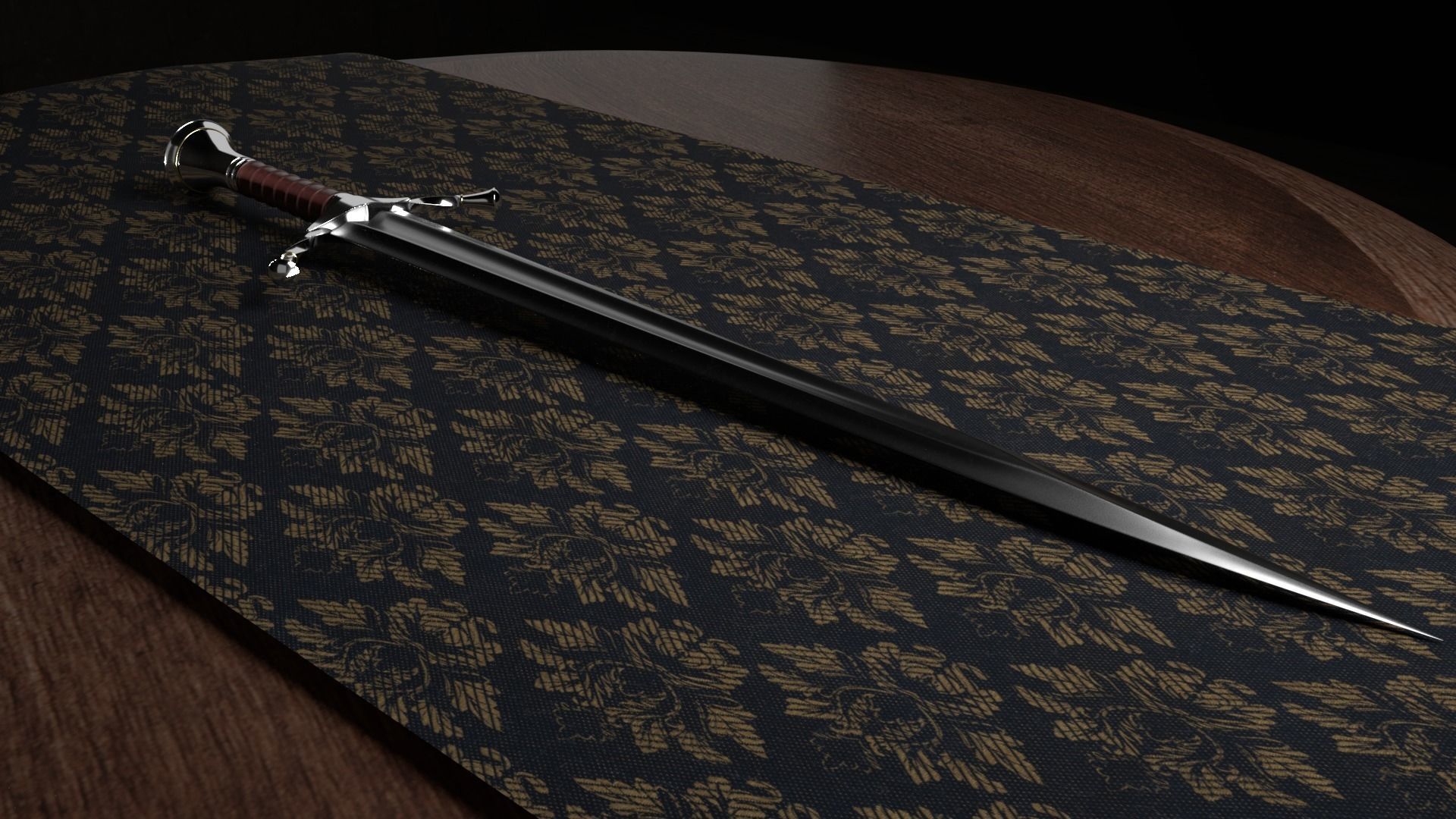 Sword of Boromir 3D model_1