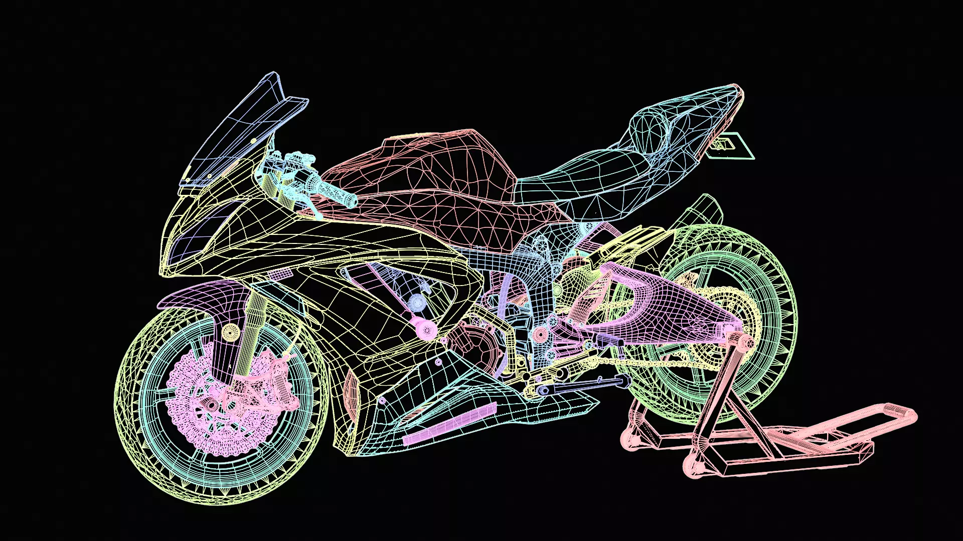 Kawasaki Ninja ZX636 6R 2015 3D model | CGTrader