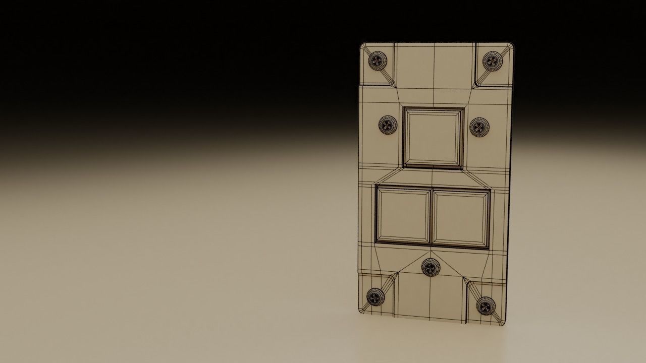 F16 Threat Warning Auxiliary Panel 3D model_17