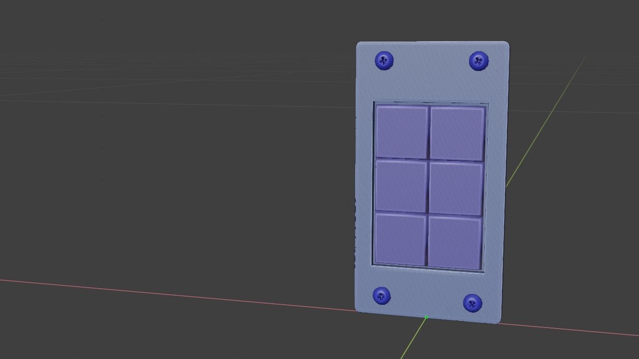 F16 Threat Warning Auxiliary Panel 3D model_22