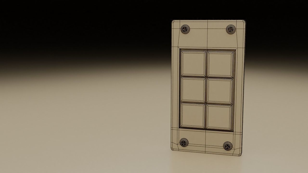 F16 Threat Warning Auxiliary Panel 3D model_18