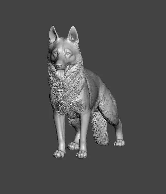 German Shepherd Dog 3D print model_0