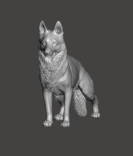 German Shepherd Dog 3D print model