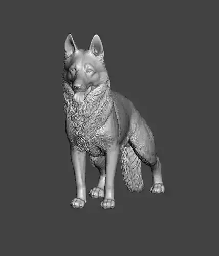 German Shepherd Dog 3D print model