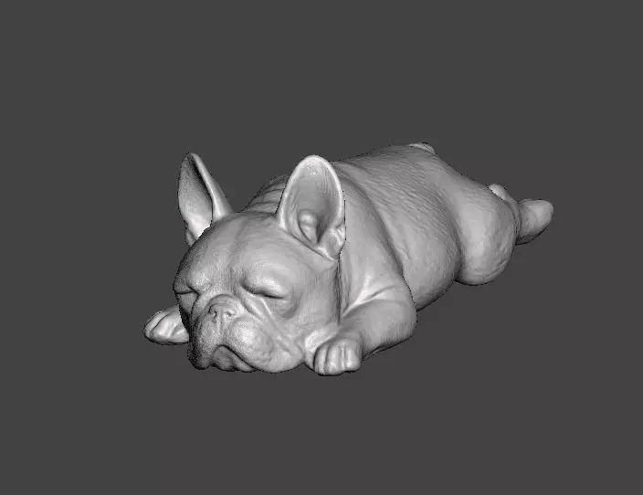French Bulldog Cute Sleeping 2 3D print model_0