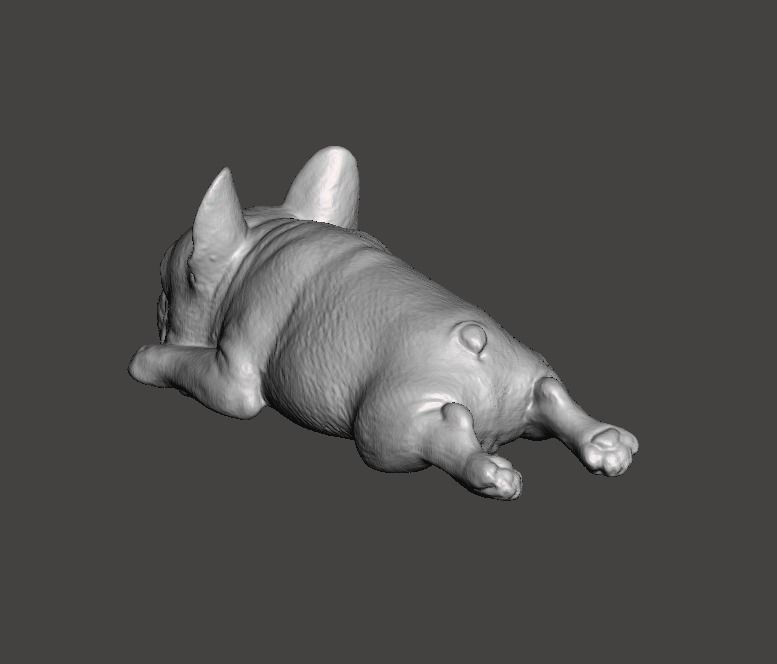 French Bulldog Cute Sleeping 2 3D print model_3