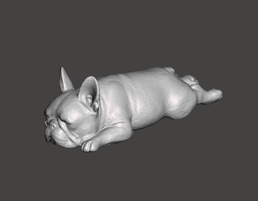 French Bulldog Cute Sleeping 2 3D print model_1
