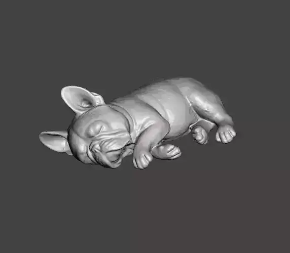 French Bulldog Cute Sleeping 1 3D print model