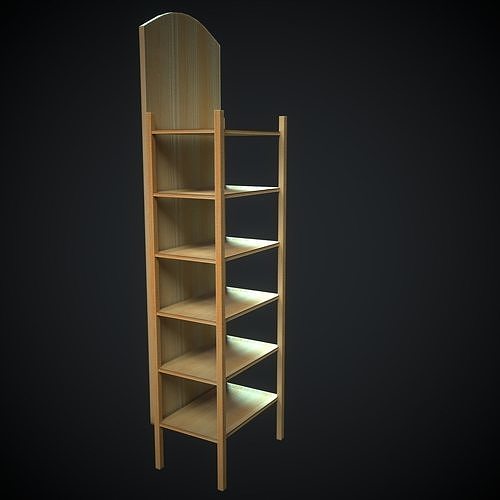 Wooden Stillage Low-poly 3D model