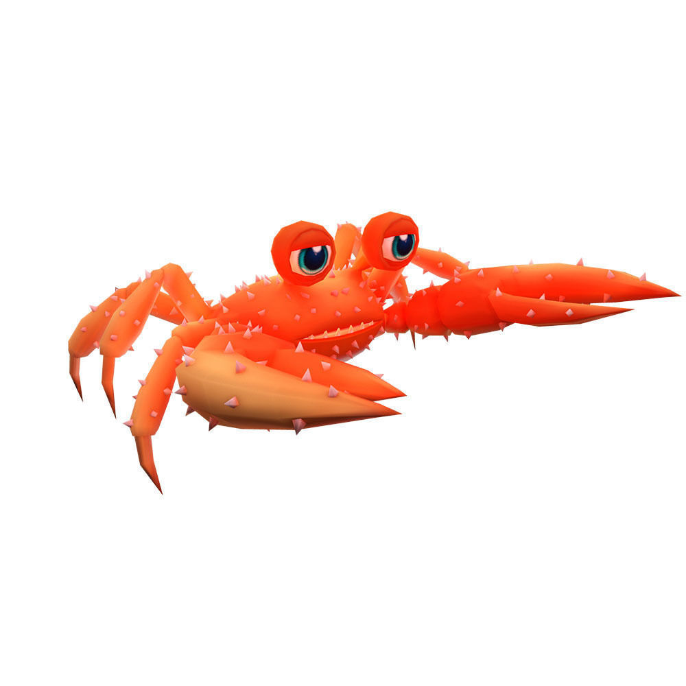 Red King Crab Animated  Low-poly 3D model_3