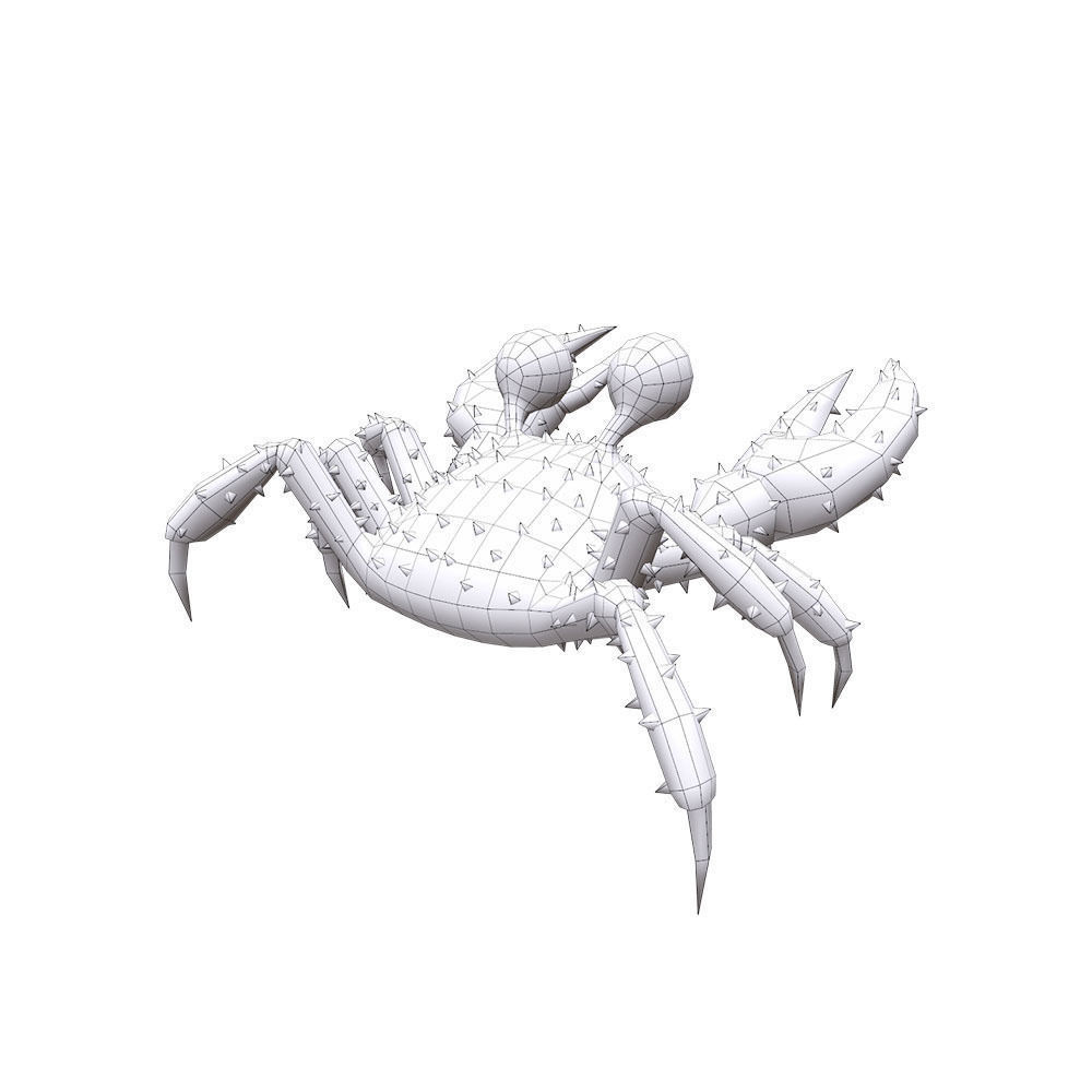 Red King Crab Animated  Low-poly 3D model_9