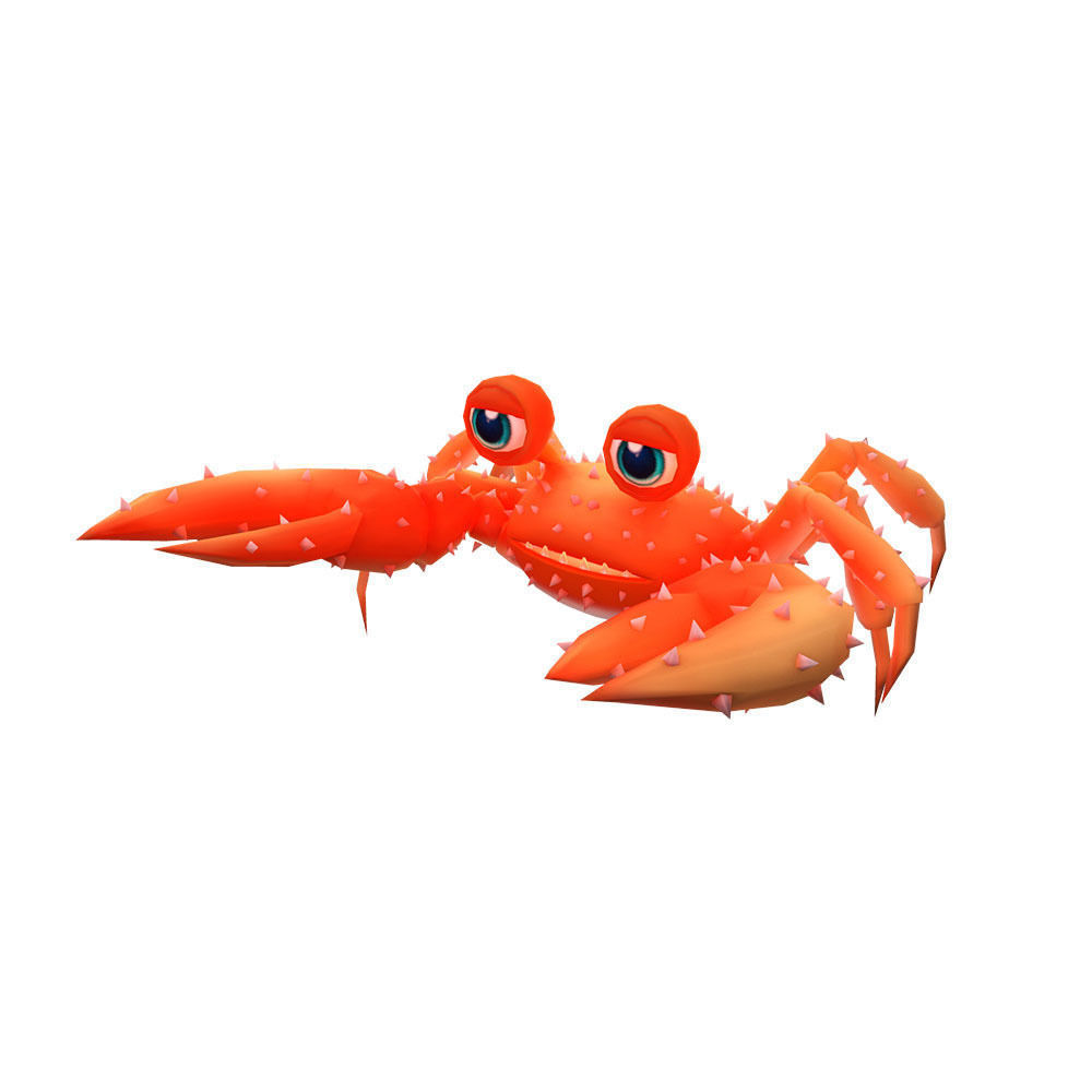 Red King Crab Animated  Low-poly 3D model_4