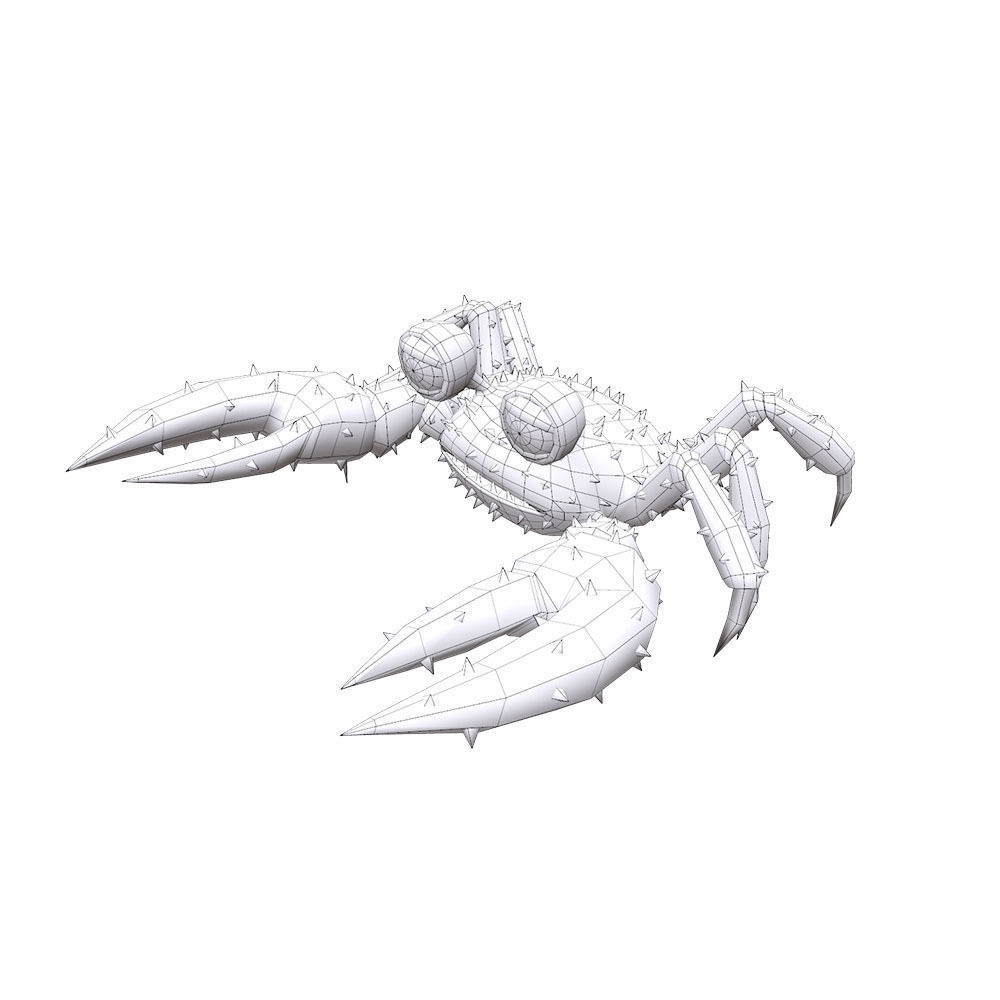 Red King Crab Animated  Low-poly 3D model_11