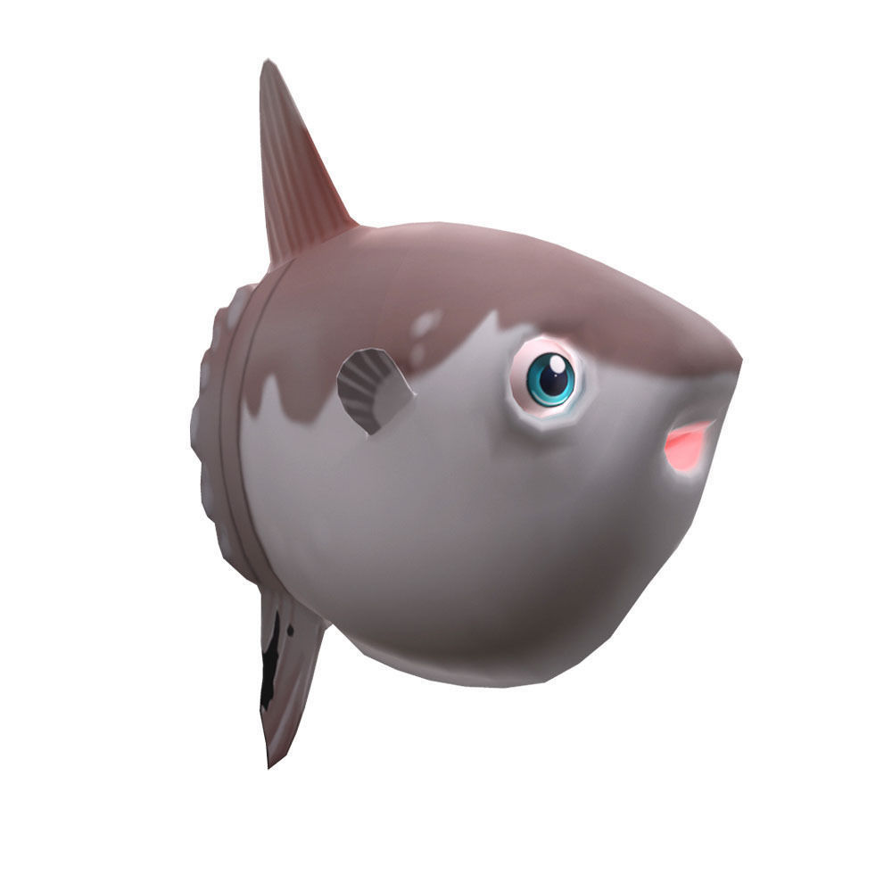 Mola Mola Animated Fish  Low-poly 3D model_2