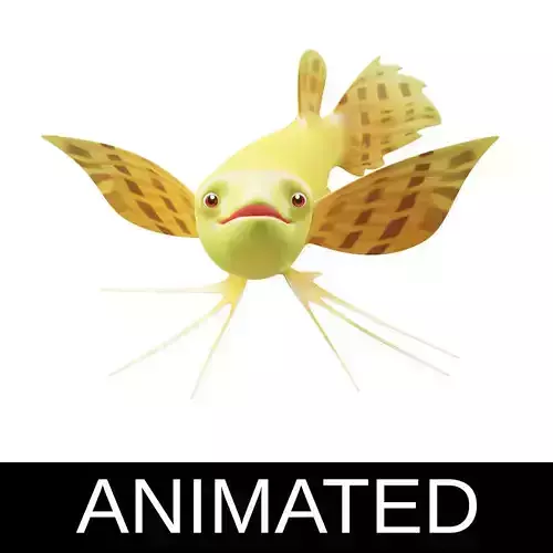 Pantodon Buchholzi fish Animated