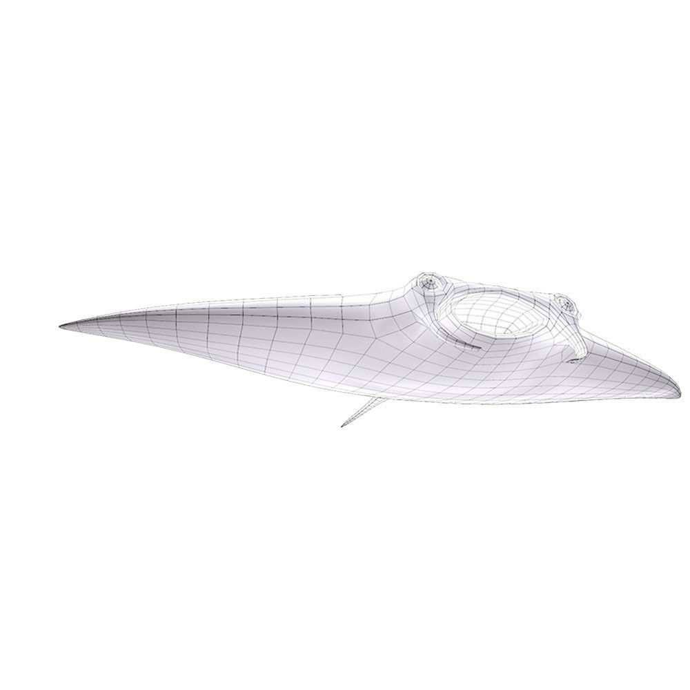 Giant Oceanic Manta ray Animated Fish  Low-poly 3D model_7