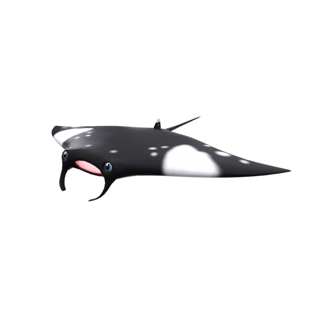 Giant Oceanic Manta ray Animated Fish  Low-poly 3D model_3