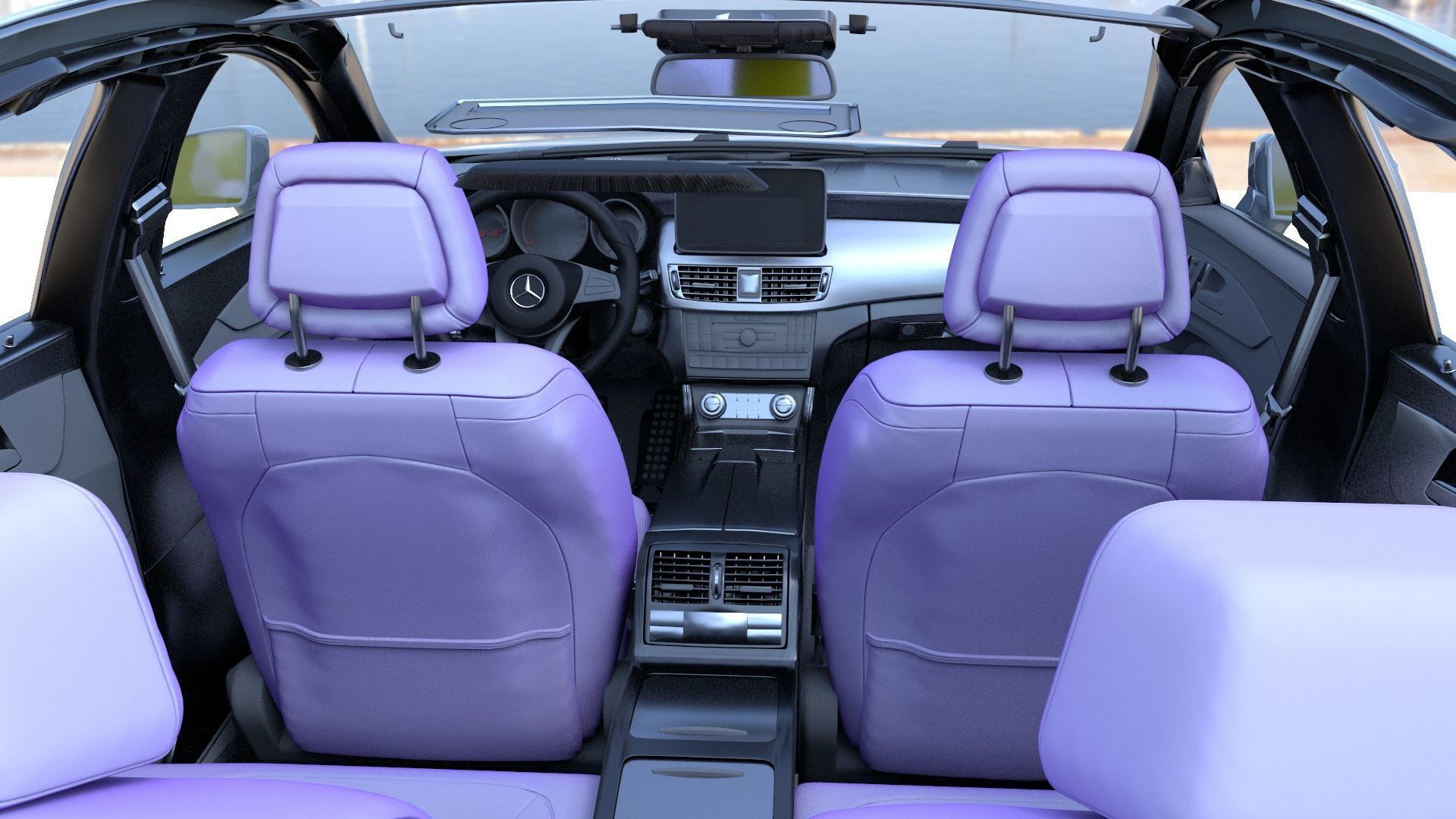 Car Model in Maya 3D model_7