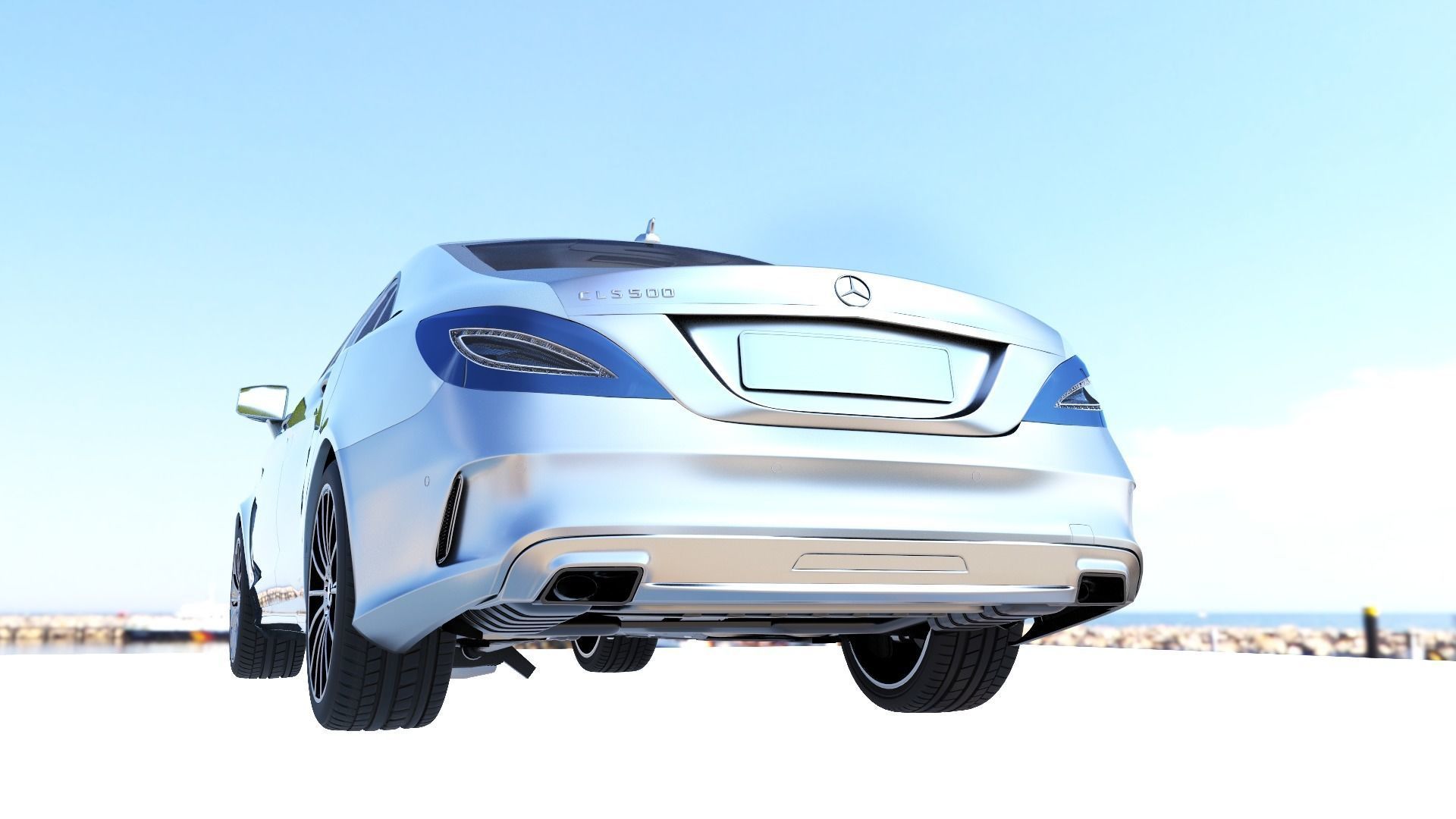 Car Model in Maya 3D model_1