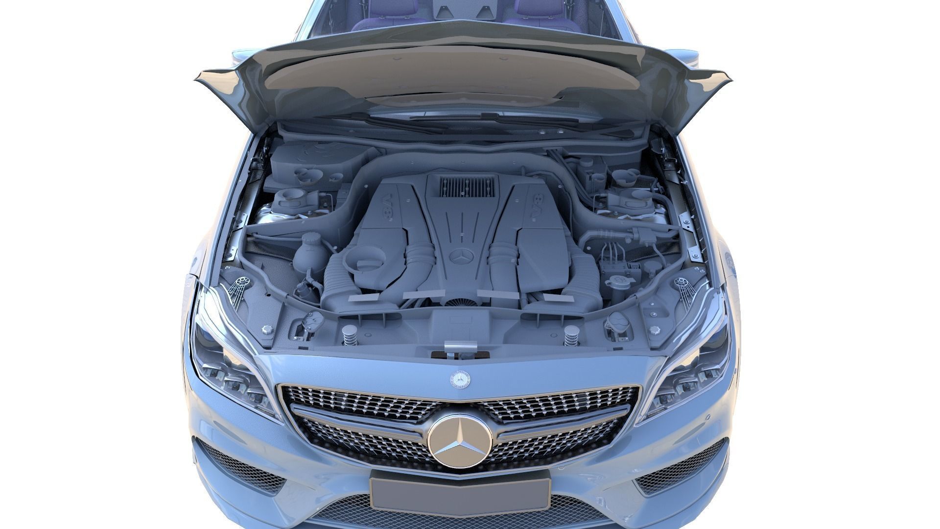 Car Model in Maya 3D model_6