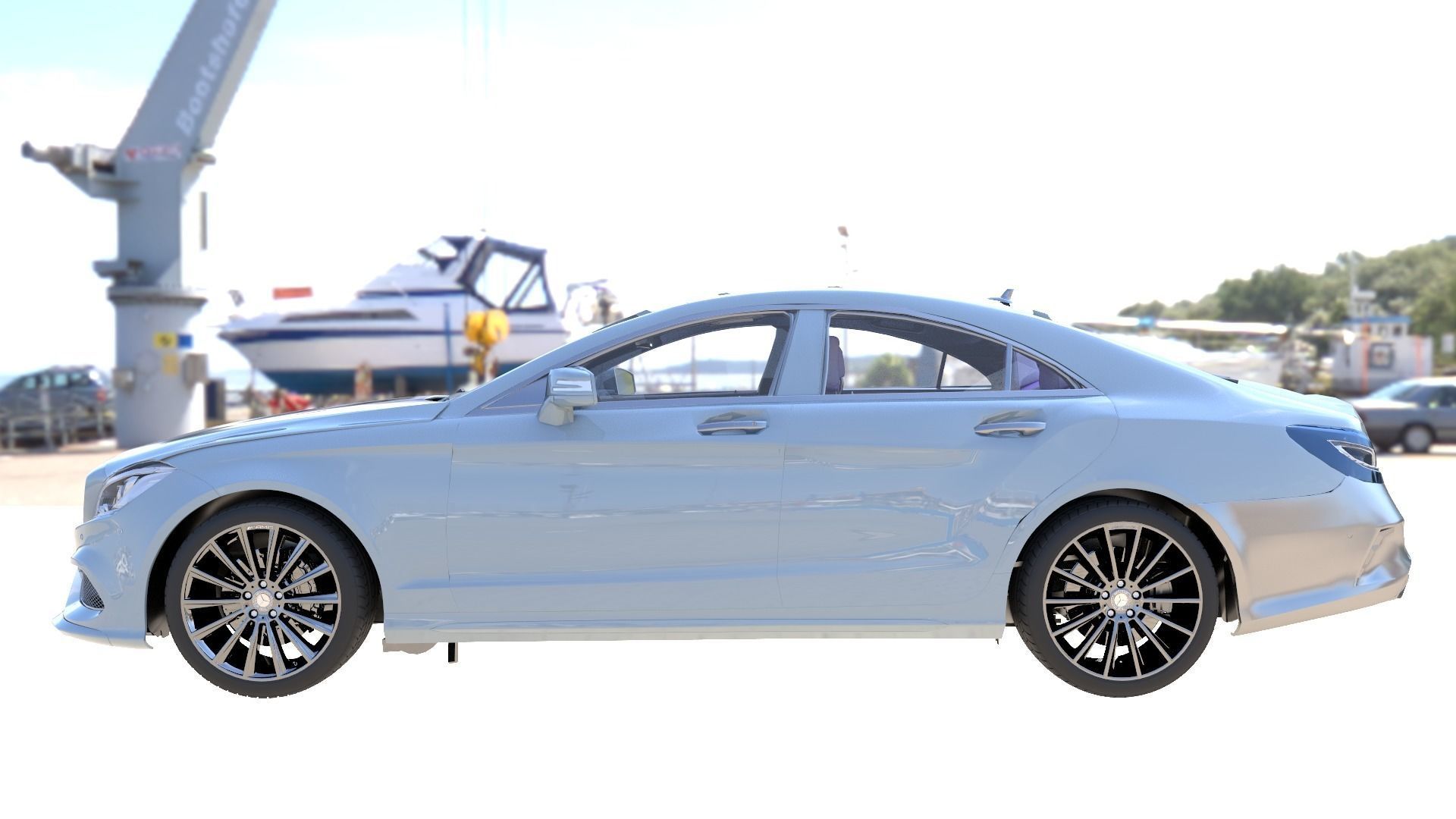 Car Model in Maya 3D model_4