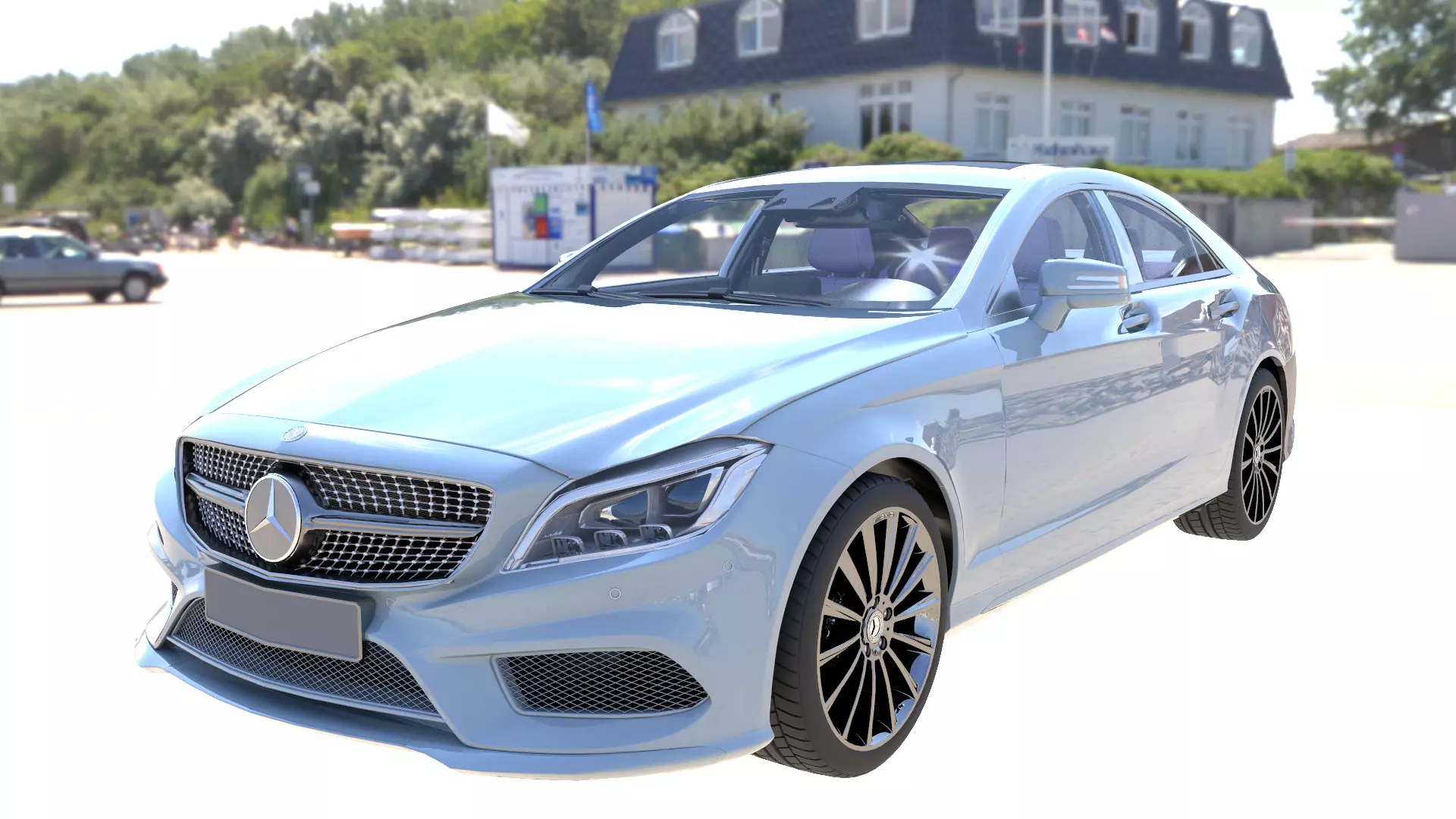 Car Model in Maya 3D model_0