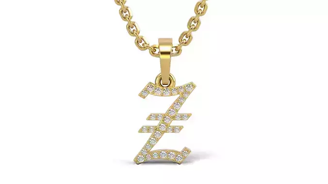 Old English Z stone and solid V 2 