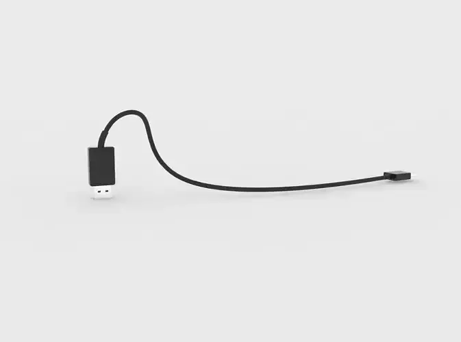 USB Type-C to USB-A 3D model