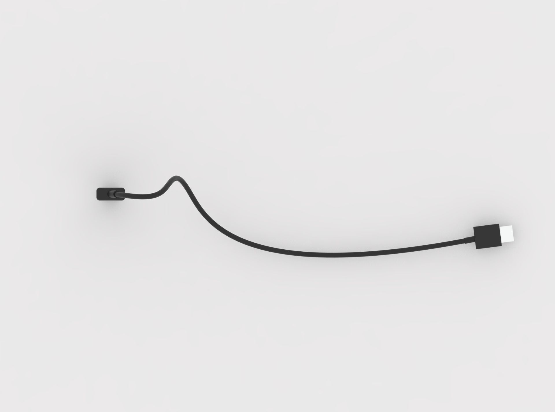 USB Type-C to USB-A 3D model_1