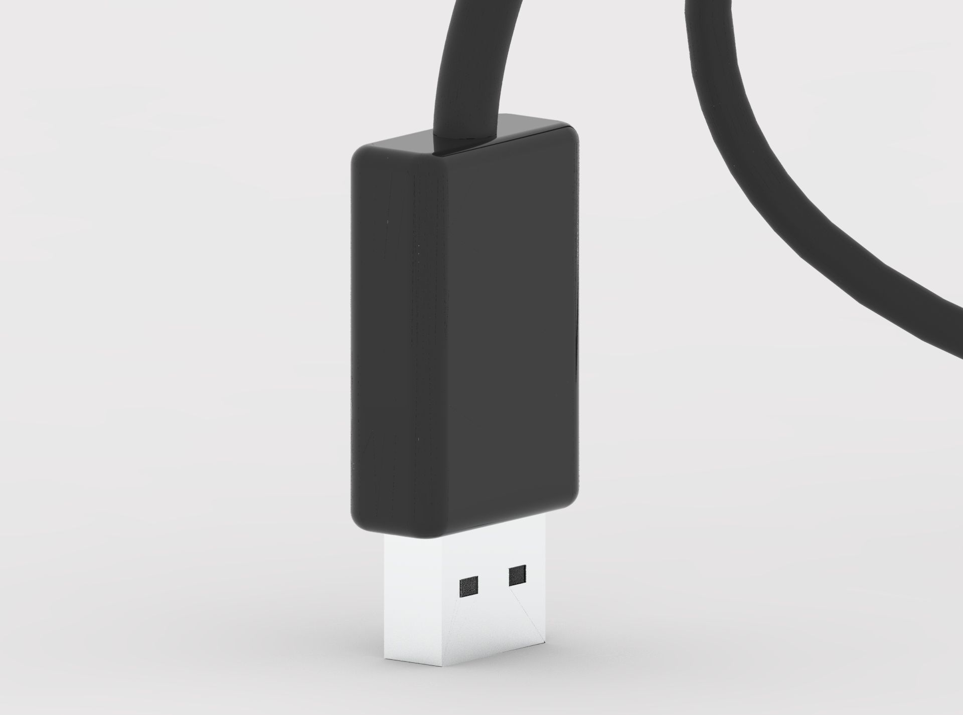 USB Type-C to USB-A 3D model_5