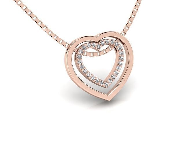Pendant 12 Heart 3D print model