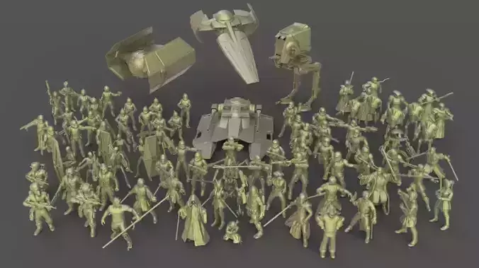 Star Wars Legion miniatures MEGAPACK 3D print model