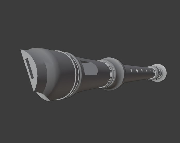 Recorder Flute  3D model_5
