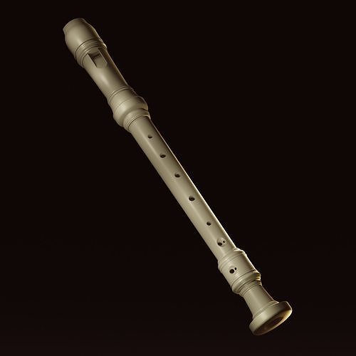 Recorder Flute  3D model