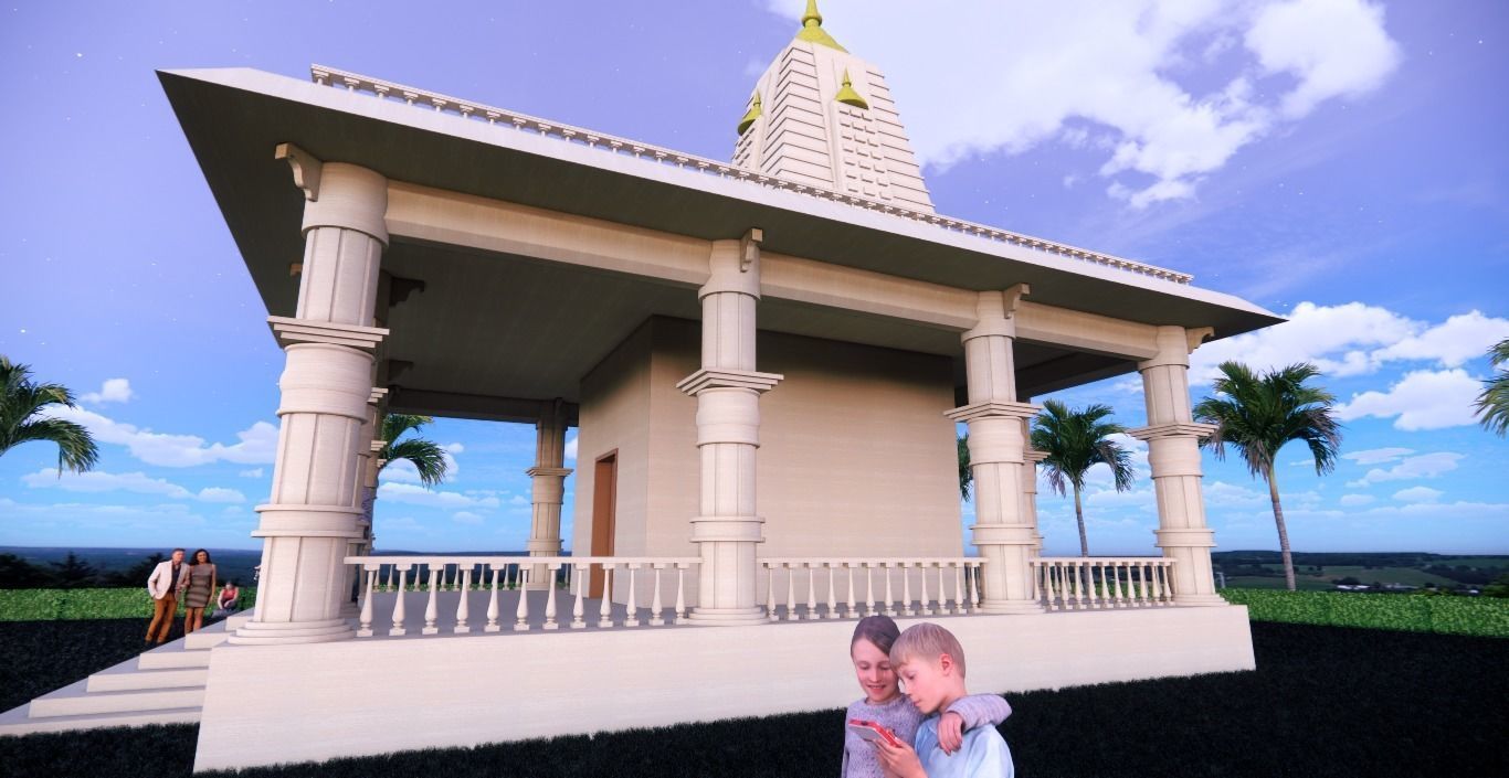 Temple Design - 3D Model 3D model_12